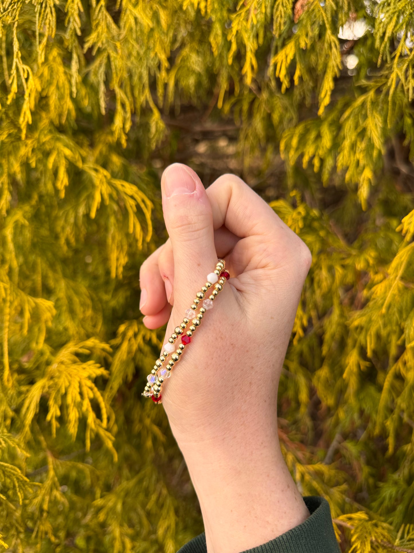 Gold Bubble Bead Bracelet